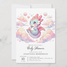 Baby shower sprokendraak kaart