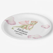 Baby shower sprokendraak papieren bordje (Gekanteld)