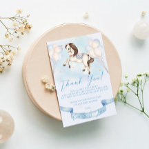 Baby shower Sprookje Pony Sterren Blauwe Ballonnen