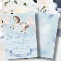 Baby shower Sprookje Pony Sterren Blauwe Ballonnen