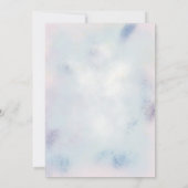 Baby shower Sprookje Pony Sterren Roze Ballonnen Bedankkaart (Achterkant)