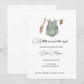 Baby shower/spuitje een beetje onderweg! kaart (Voorkant / Achterkant)