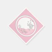 Baby shower Standaard Cocktail Servet Dolfijn PK/G (Hoek)