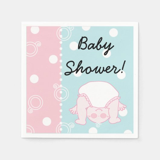 Baby shower Standard Cocktail Napkin-BABY Servetten (Voorkant)