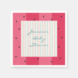 Baby shower Standard Napkins/Watermelon Umbrella Servetten