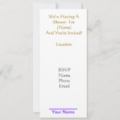 Baby shower stemuitnodigingen - Pas het aan! Kaart (Achterkant)