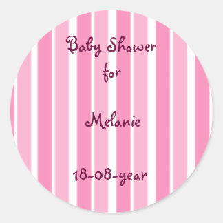 Baby shower sticker