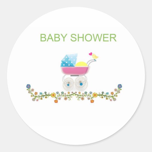 baby shower Sticker (Voorkant)