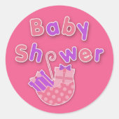 Baby shower Sticker (Voorkant)
