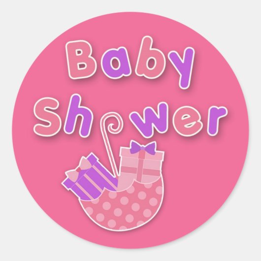Baby shower Sticker (Voorkant)
