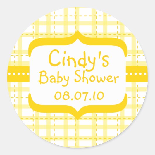Baby shower Sticker (Voorkant)