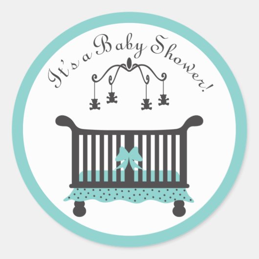 Baby shower Sticker (Voorkant)