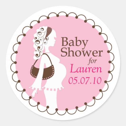 Baby shower Sticker (Voorkant)