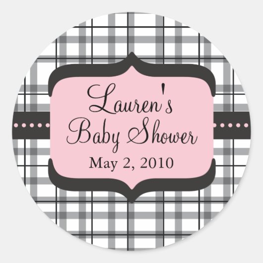 Baby shower Sticker (Voorkant)