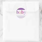BABY SHOWER STICKER :: baby patroon letters 2 (Tas)
