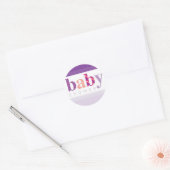 BABY SHOWER STICKER :: baby patroon letters 2 (Envelop)