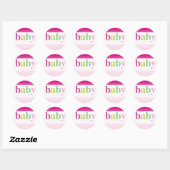 BABY SHOWER STICKER :: baby patroon letters 3 (Vel)