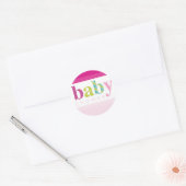 BABY SHOWER STICKER :: baby patroon letters 3 (Envelop)