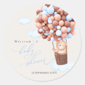 Baby shower Sticker Beer ballon (Voorkant)