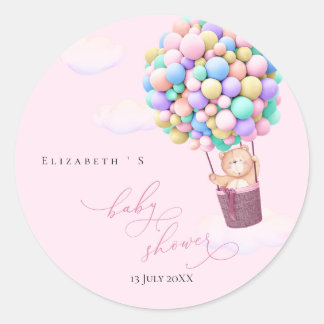 Baby shower Sticker Beren ballonnen
