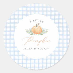 Baby shower Sticker   Een beetje pompoen
