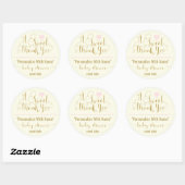 BABY SHOWER STICKER | Hartelijk dank (Vel)