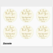 BABY SHOWER STICKER | Hartelijk dank (Vel)