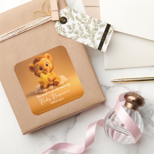 Baby Shower Sticker – Little Lion & Star (Geschenken)