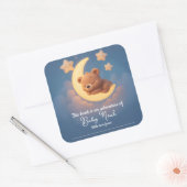 Baby Shower Sticker – Teddy Bear on the Moon (Envelop)