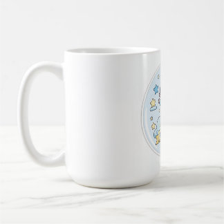 Baby shower sticker voor jongen koffiemok