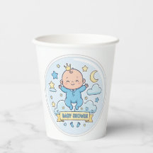 Baby shower sticker voor jongen