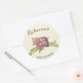 baby shower sticker Woodland beer Het is een jonge (Envelop)