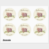baby shower sticker Woodland beer Het is een jonge (Vel)