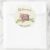 baby shower sticker Woodland beer Het is een jonge (Tas)