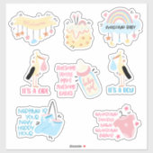 Baby shower Stickers (Vel)