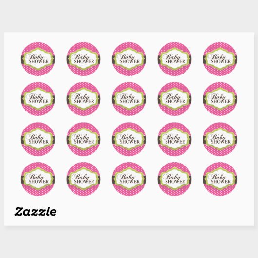 Baby shower Stickers (Vel)