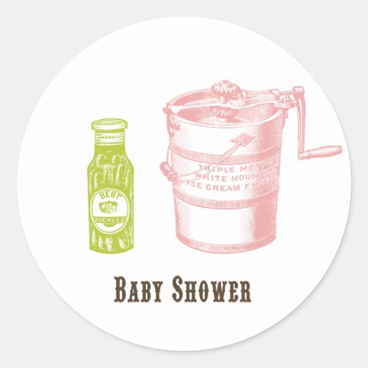 Baby shower Stickers (Voorkant)
