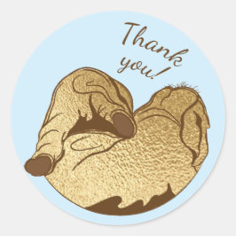 Baby shower Stickers Baby en mammie Elephant Blue