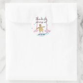 Baby shower Stickers "Gold Baby Flamingo & mammie" (Tas)