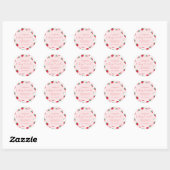 Baby Shower Stickers met Bessensmaak (Vel)