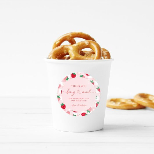 Baby Shower Stickers met Bessensmaak