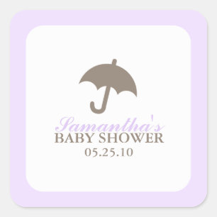Baby shower-stickers vierkante sticker