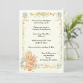 baby shower  stijl kaart (Staand voorkant)