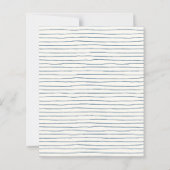 Baby shower Stijlvol blauw tuinventiel (Achterkant)