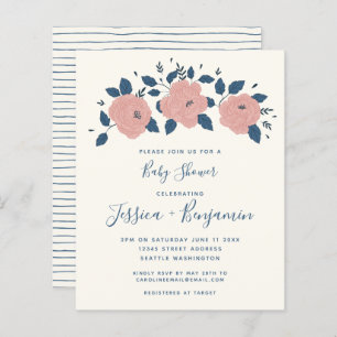 Baby shower Stijlvol blauw tuinventiel