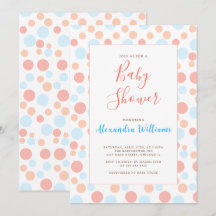 Baby shower Stippen Persoonlijke kleurrijke modern