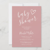 Baby Shower Stof Roze Roze Baby Meisje Kaart