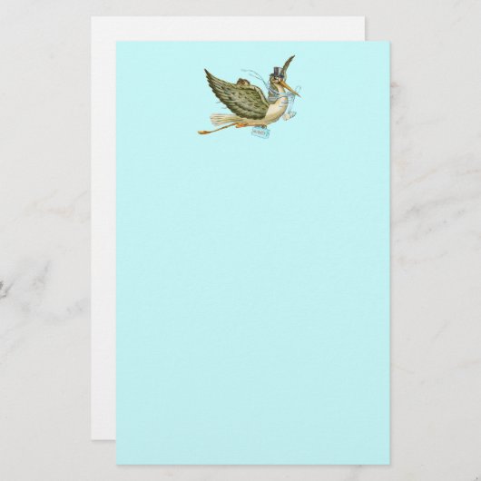 BABY SHOWER STOREN BRIEFPAPIER (Voorkant / Achterkant)