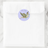 BABY SHOWER STOREN RONDE STICKER (Tas)