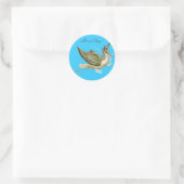 BABY SHOWER STOREN RONDE STICKER (Tas)